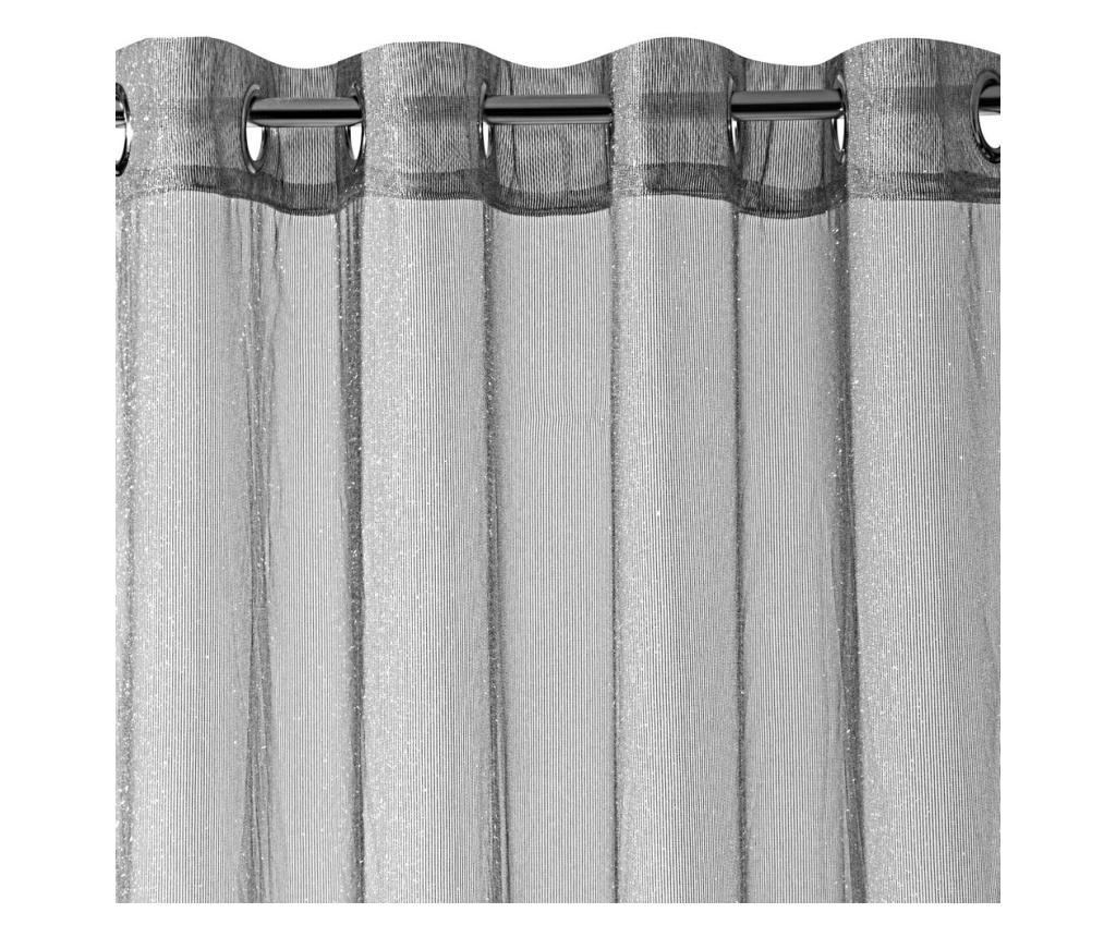 Zavesa Sakali Grey & Silver Rings 140x250 cm - 3