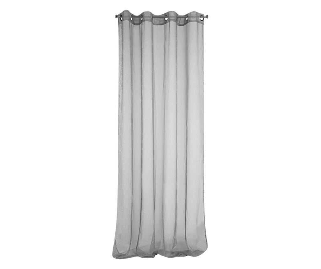 Zavesa Sakali Grey & Silver Rings 140x250 cm - 2