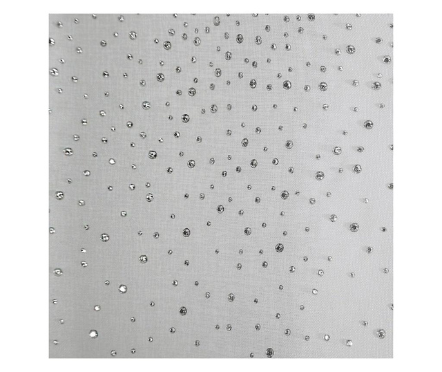Madie Grey & Silver Rings Függöny 140x250 cm