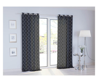 Zastor Maroko Black 140x250 cm