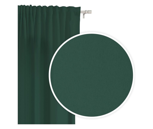 Draperie Chic Home, Viva Tape Green, poliester, 140x176 cm, verde