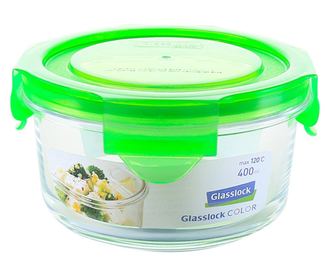 Μπολ με ερμητικό καπάκι Classic Round Green 380 ml