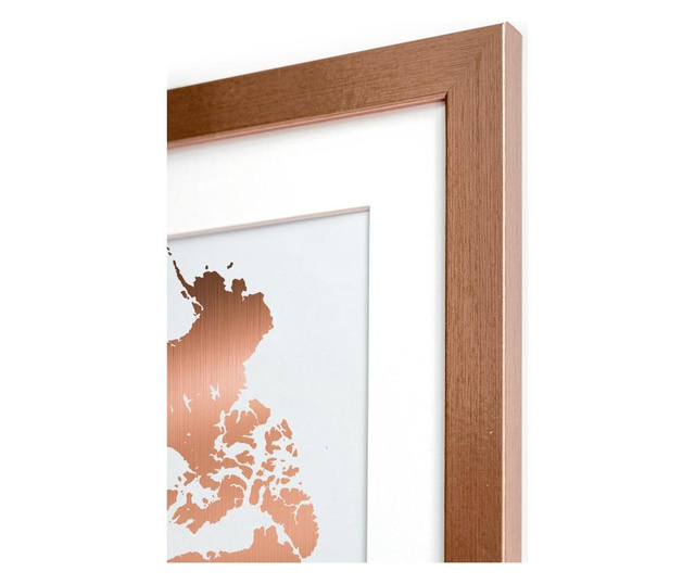 Mapamundi Copper Kép 40x60 cm