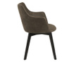 Set 2 scaune dining Actona, Bella Green, verde, 62x59x80 cm