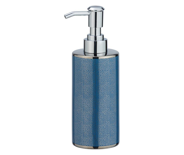 Dispenser pentru sapun lichid Wenko, Nuria, ceramica, 8x8x10 cm, albastru