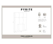 Uzglavlje kreveta Pyrite Anthracite 90x118 cm