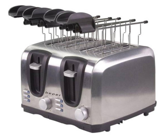 Toaster za 4 rezine s prijemalkami