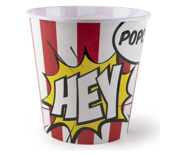 Bol pentru popcorn Excelsa, Pop, polipropilena, 18x18x18 cm