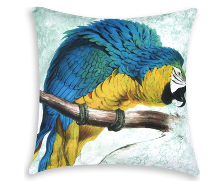 Perna decorativa Excelsa, Parrots, fata din bumbac, 45x45 cm