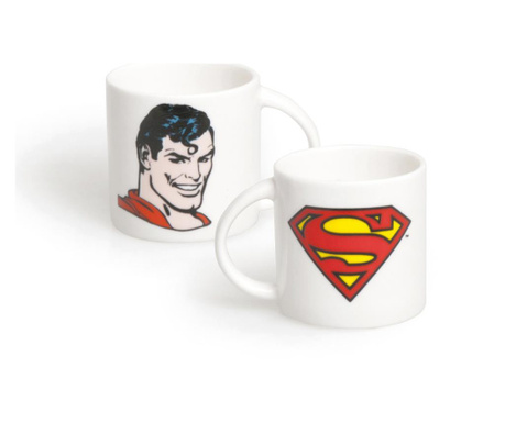 Ceasca pentru cafea Excelsa, Superman, portelan New Bone China, 6x6x6 cm