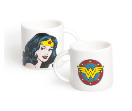 Ceasca pentru cafea Excelsa, Wonder Woman, portelan New Bone China, 100 ml