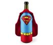 Husa pentru sticla Excelsa, Superman, neopren, 12x12x23 cm