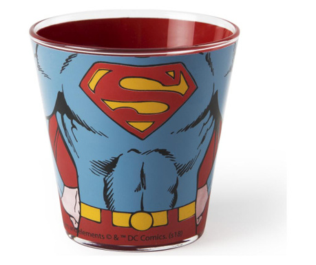 Pahar pentru apa Excelsa, Superman, sticla, 250 ml