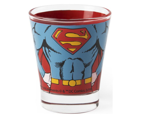 Pahar de cafea Excelsa, Superman, sticla, 90 ml