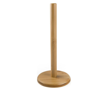 Suport pentru rola de hartie Excelsa, bambus, 14x14x33 cm