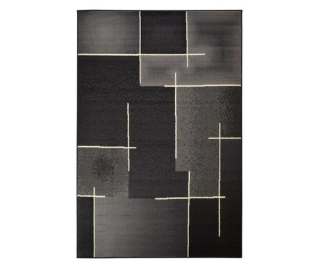 Tepih Moderno Arte Grigio Nero 160x225 cm