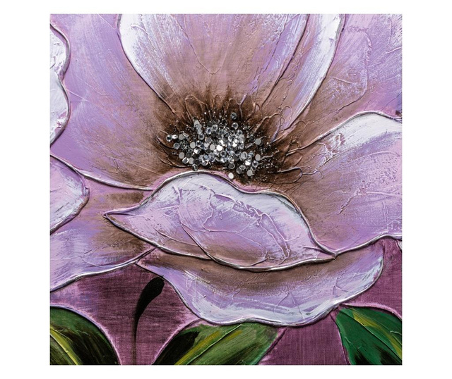 Slika Flowers With Black Background 50x150 cm