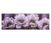 Slika Flowers With Black Background 50x150 cm
