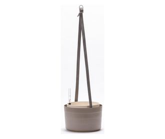 Ghiveci cu sistem de autoirigare Plastia, Berberis Taupe & Ivory