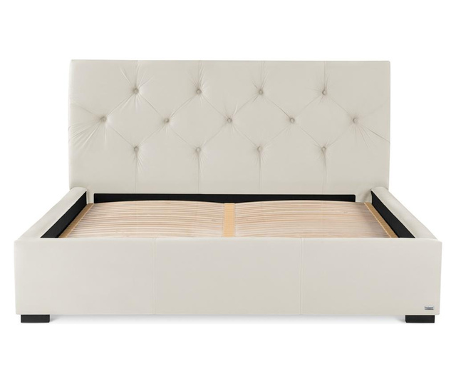 Легло с място за съхранение Fantasy Cream 160x200 см