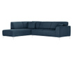 Lijeva kutna sofa Stradella Jeans Blue