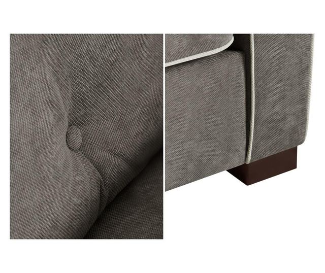 Desna kutna garnitura Frontini Taupe Edging Cream