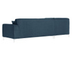 Lijeva kutna sofa Stradella Jeans Blue