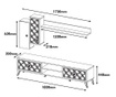 Set TV komoda i 1 viseći element Class Chalcedony