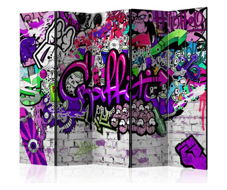 paraván Purple Graffiti