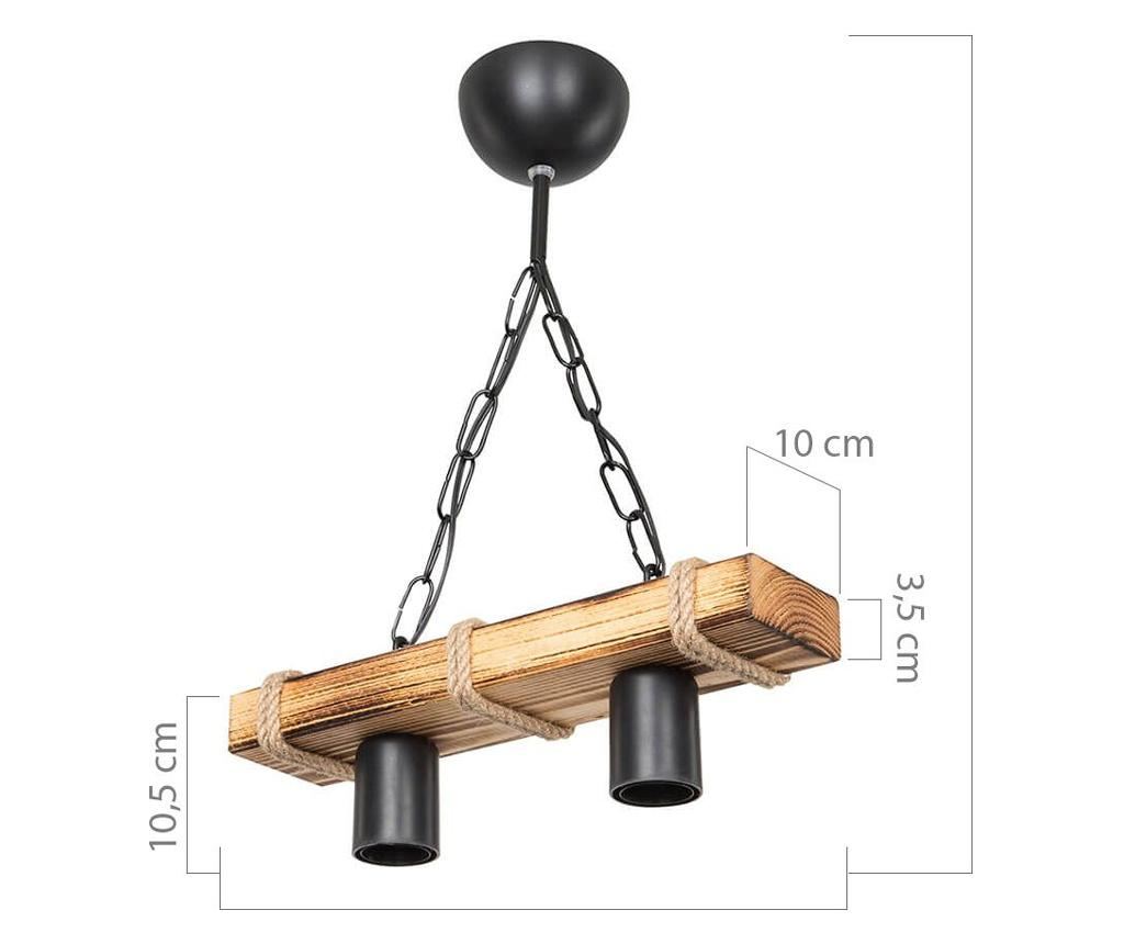 Stropna svetilka Lagon Brown and Black - 3