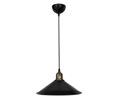 Lustra Squid Lighting, Raya Antique Black, plastic (amestec de ABS si policarbonat), Incandescent, max. 60 W, negru antic, 30x30