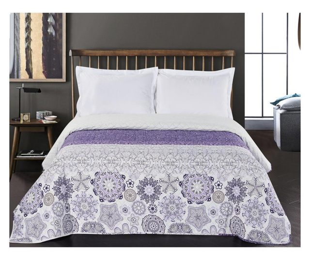 Cuvertura Decoking, Alhambra Purple, microfibra, 200x220 cm