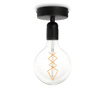 Lustra Bulb Attack, Uno, fasung din otel acoperit cu pulbere, incandescent, LED, fluorescent, E27, negru, 4x4x10 cm