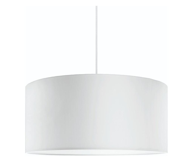 Lustra Sotto Luce, Mika, abajur din bumbac laminat, incandescent, LED, fluorescent, E27, alb