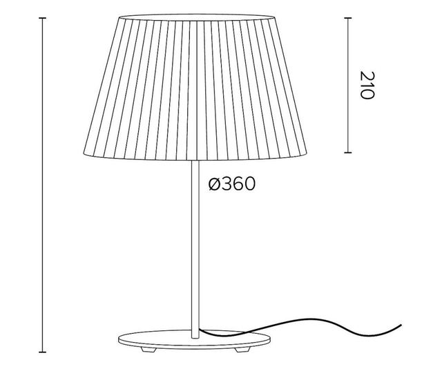 Stolna lampa Kami