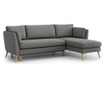 Coltar reversibil extensibil Optisofa, Jane Olaf Grey, gri, 247x159x92 cm