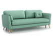 Canapea extensibila 3 locuri Optisofa, Clara Soro Mint, menta, 236x93x89 cm