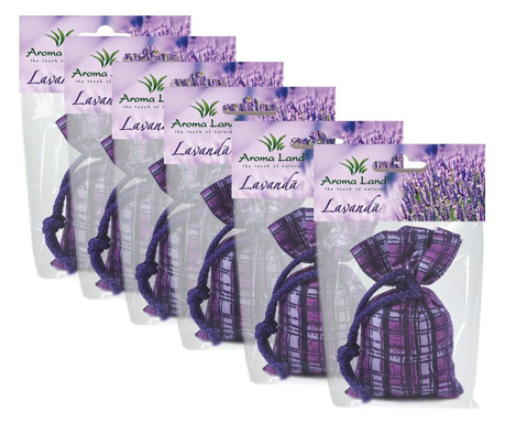 Set 6 mirisne vrećice za ormar Lavander
