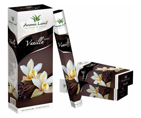 Σετ από 6 κουτάκια με αρωματικά ξυλάκια Vanilla