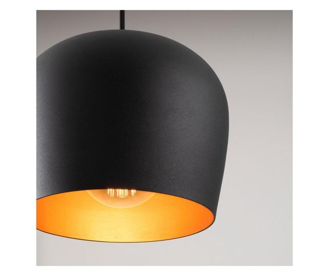 Lustra Noor, metal, negru, 48x48x111 cm