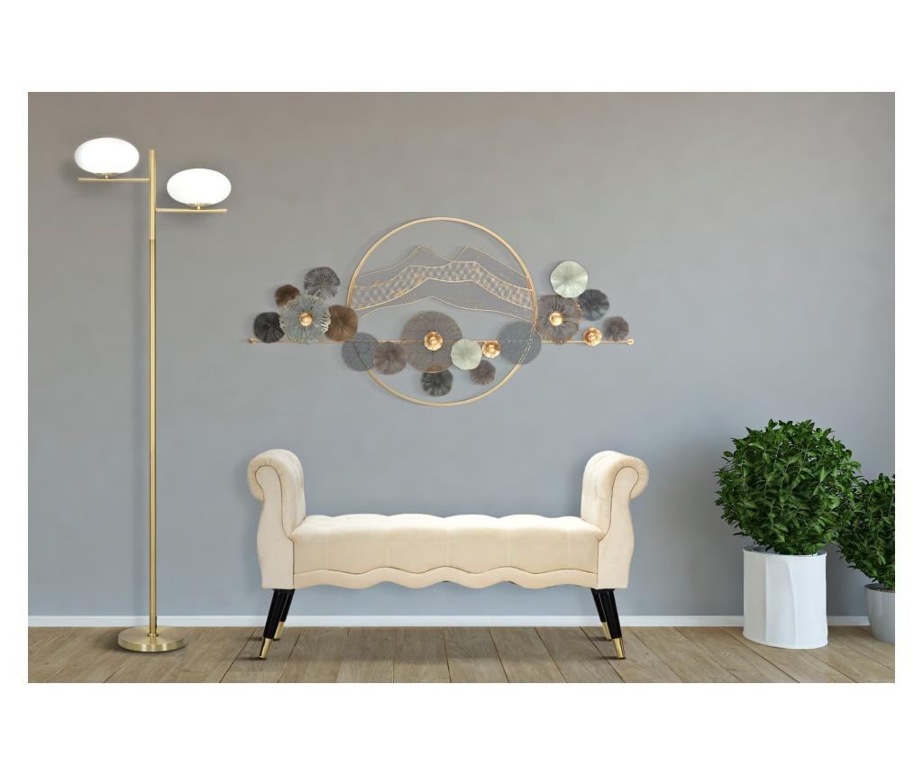 Bancă Paris crem/auriu cm 120x40x60 - 9