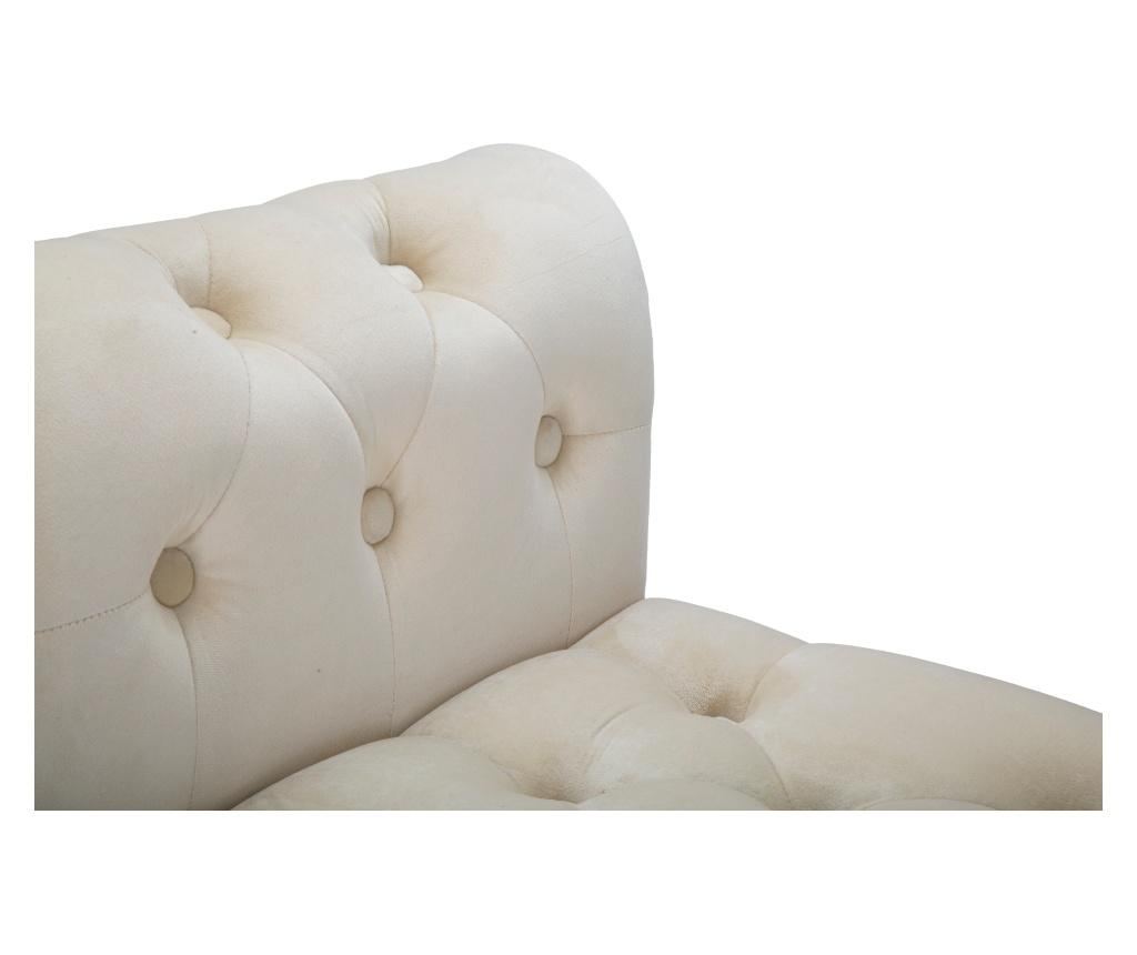 Bancă Paris crem/auriu cm 120x40x60 - 6