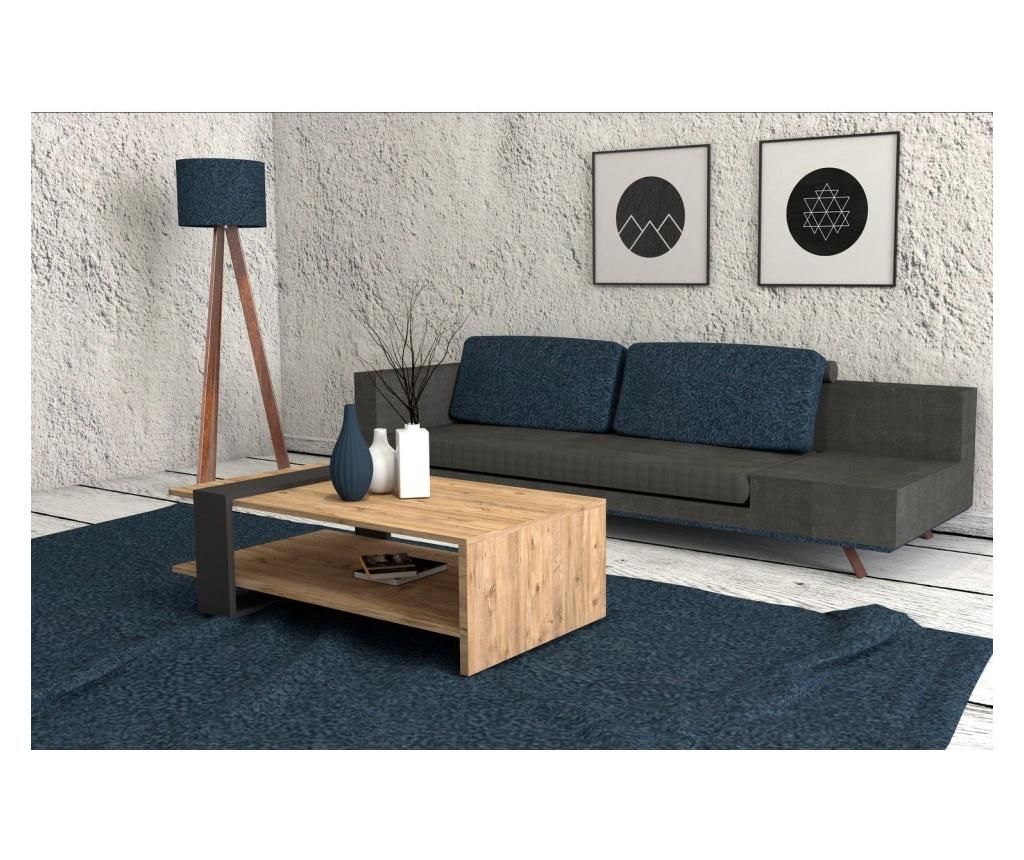 Τραπεζάκι σαλονιού από καρυδιά και γκρι