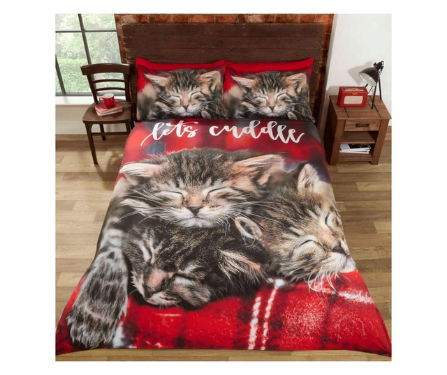 Set posteljina Double Extra Cuddle Cats