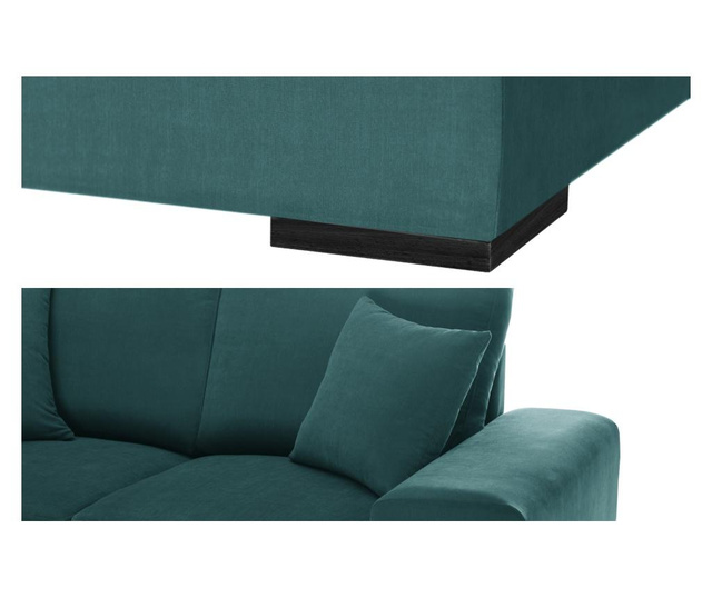 Dasha Light Blue Háromszemélyes kihúzható kanapé