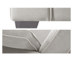 Canapea extensibila 2 locuri Jalouse Maison, Serena Light Grey, gri deschis, 170x96x90 cm