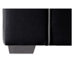 Canapea extensibila 2 locuri Jalouse Maison, Serena Black, negru, 170x96x90 cm