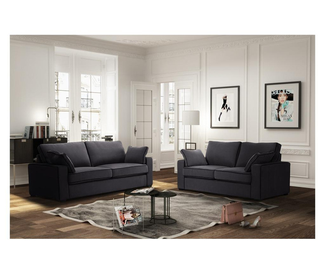 Sofa dvosjed Serena Anthracite