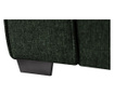 Canapea extensibila 2 locuri Jalouse Maison, Ivy Dark Green, verde inchis, 225x90x84 cm