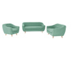 Canapea 3 locuri Jalouse Maison, Vicky Mint, verde menta, 188x88x85 cm